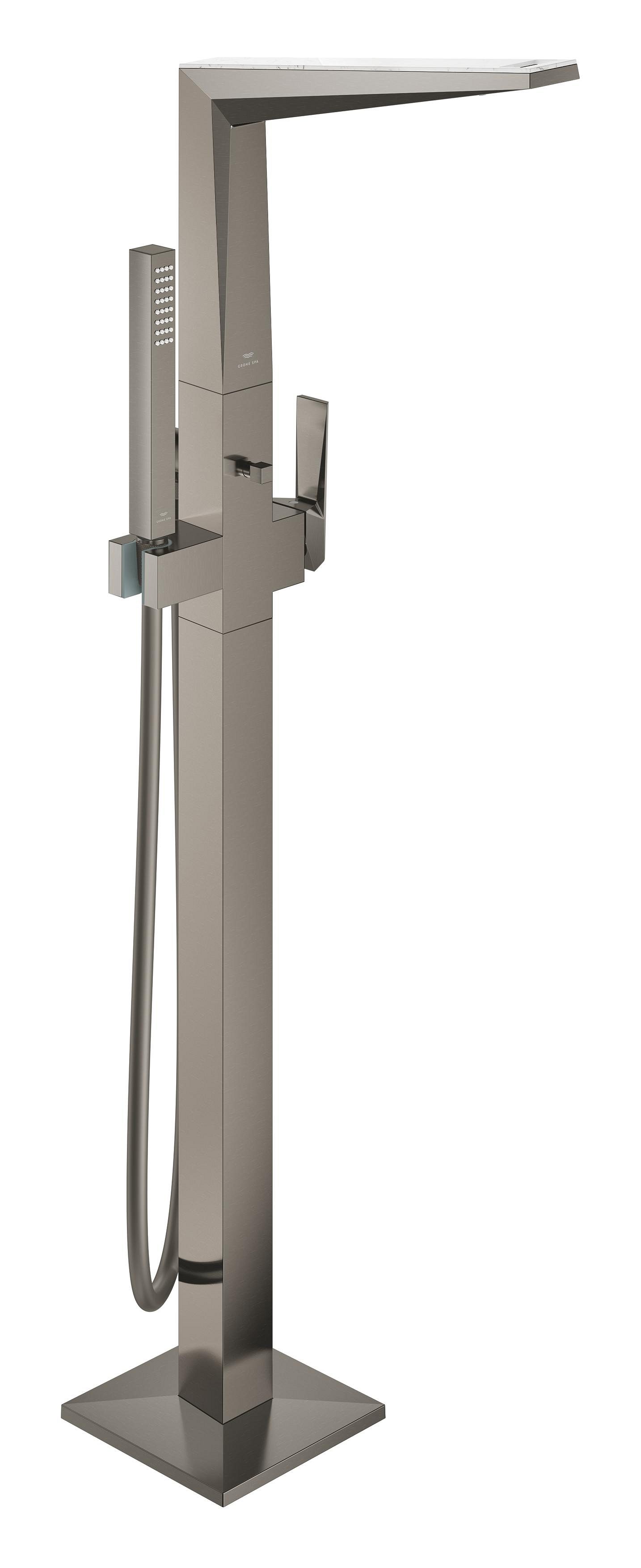 Grohe SPA Baterie cada grohe allure brilliant, pe podea, set dus, necesita valva, mat, grafit, 24423al0
