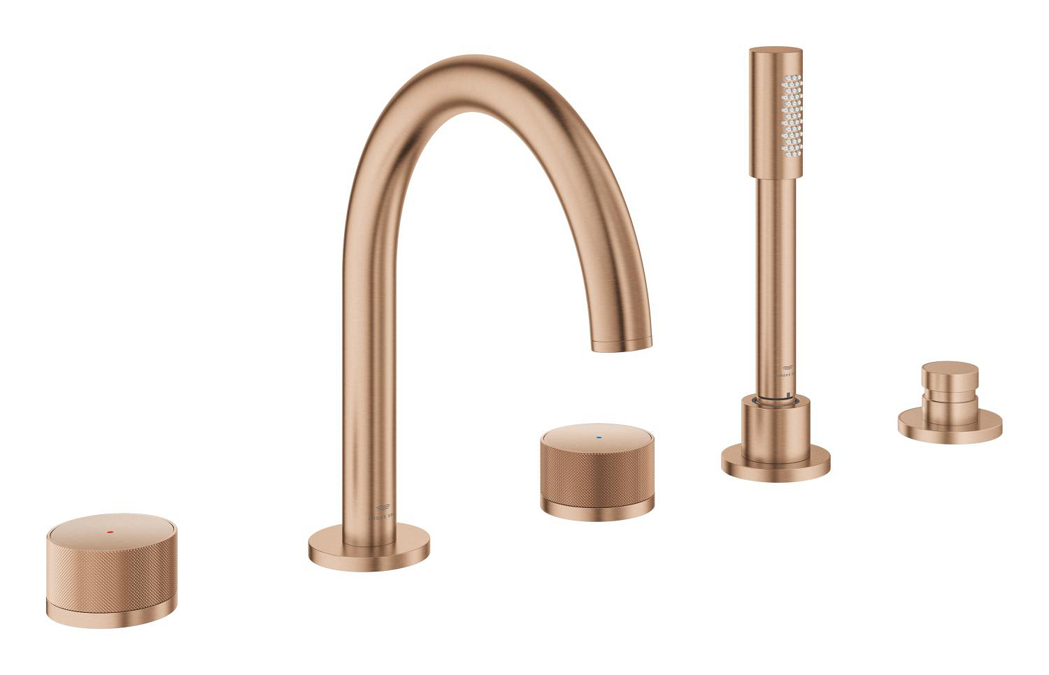 Grohe SPA Baterie cada grohe atrio pc, pe cada, set dus, mat, cupru, 25226dl0