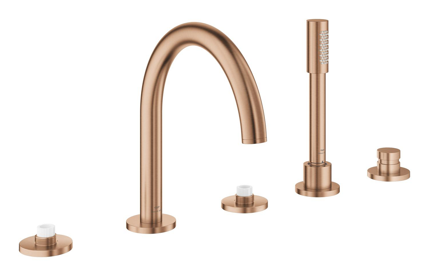 Grohe SPA Baterie cada grohe atrio pc, pe cada, set dus, necesita maner, mat, cupru, 25224dl0