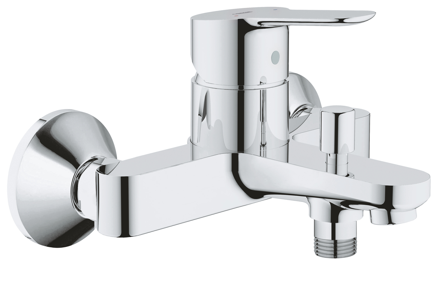 Grohe Baterie cada grohe bauedge 23334000, 1/2'', monocomanda, cartus ceramic, diverter, protectie reflux, crom