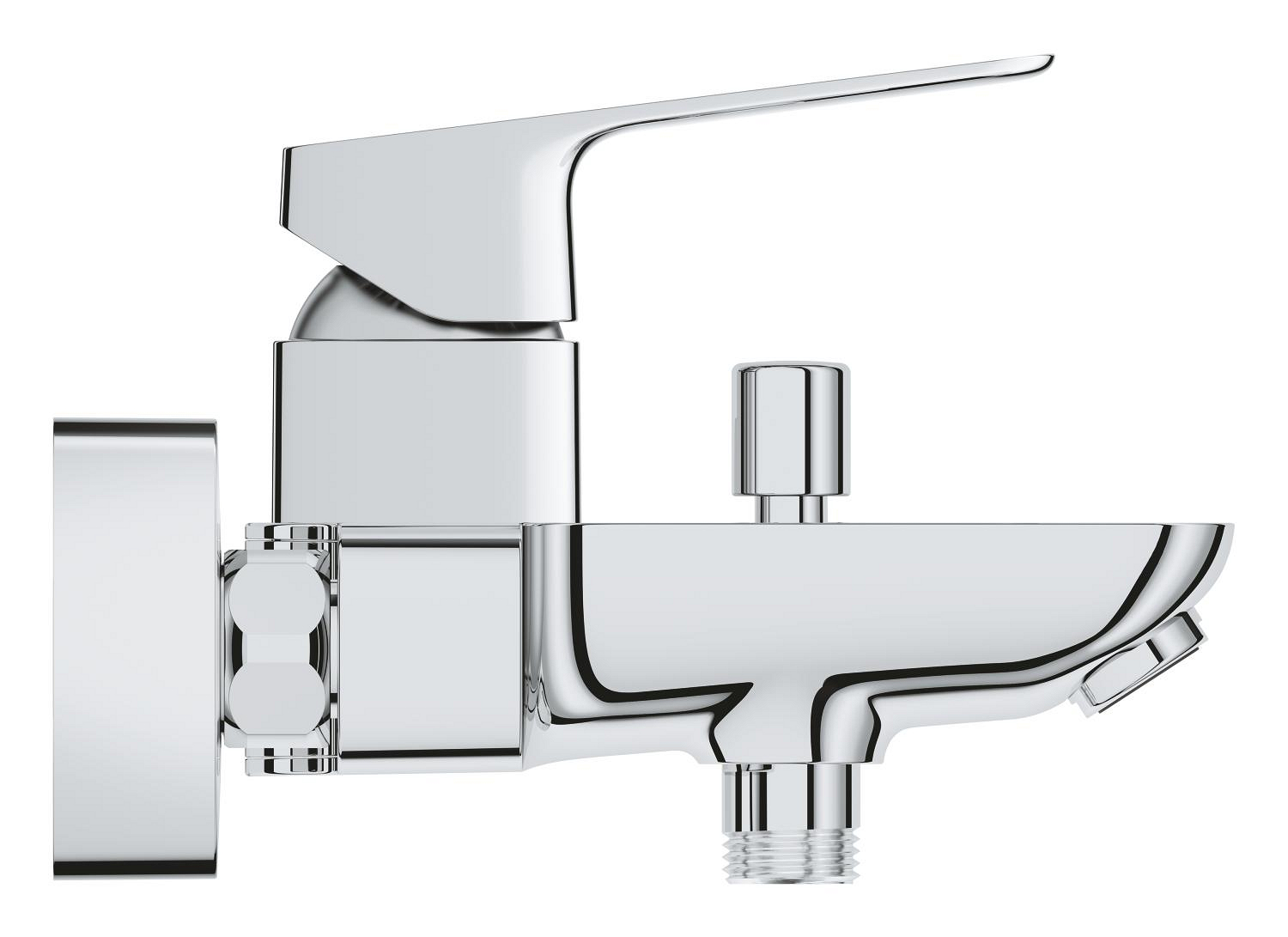 Baterie cada Grohe 1018130000, 1 bar, 167 mm, 224 mm, 50 mm, 2 orificii instalare, 1/2 dimensiune racord, Crom