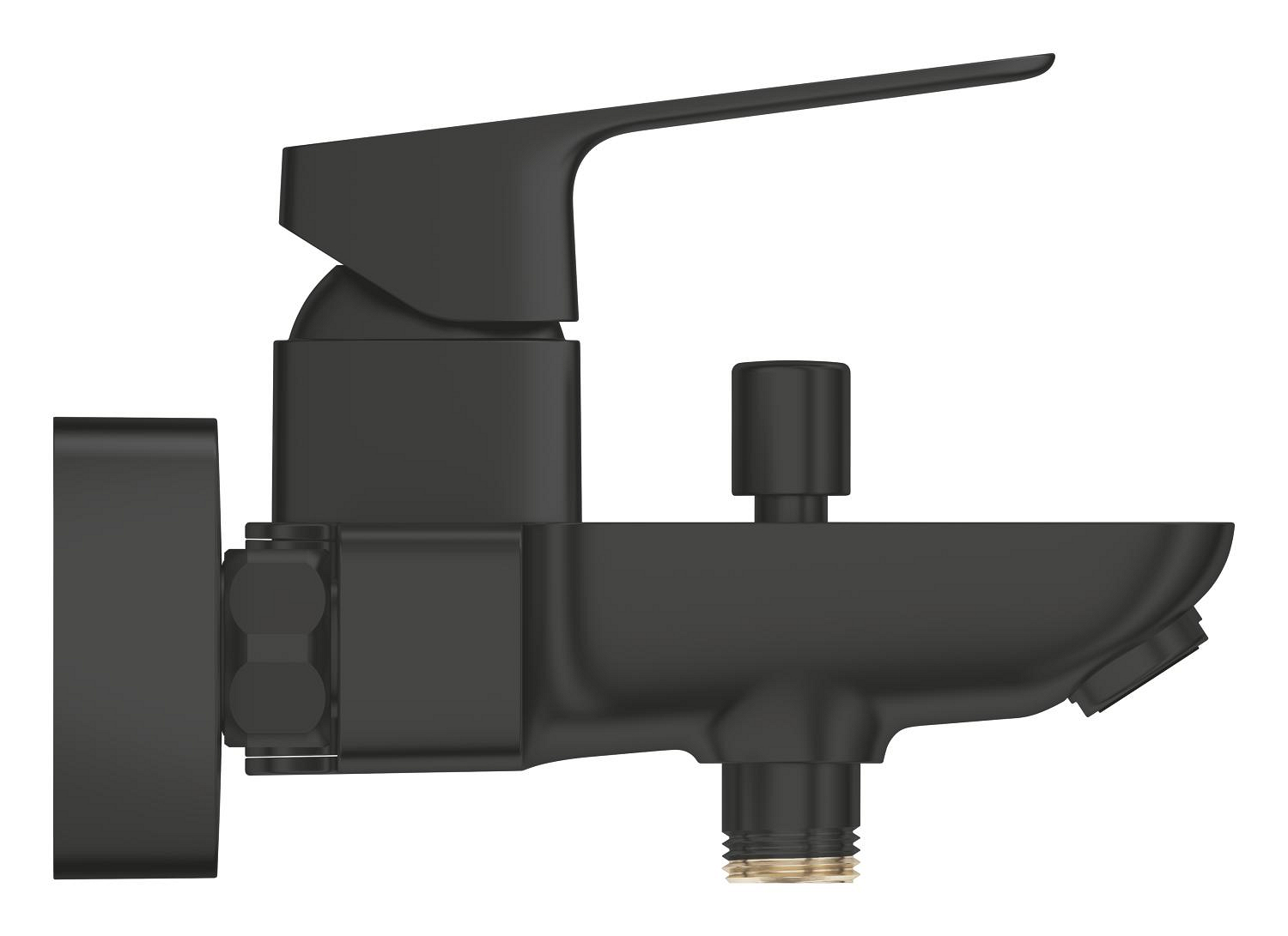 Baterie cada Grohe 1018132430, 1 bar, 167 mm, 224 mm, 50 mm, 2 orificii instalare, 1/2 dimensiune racord, Negru