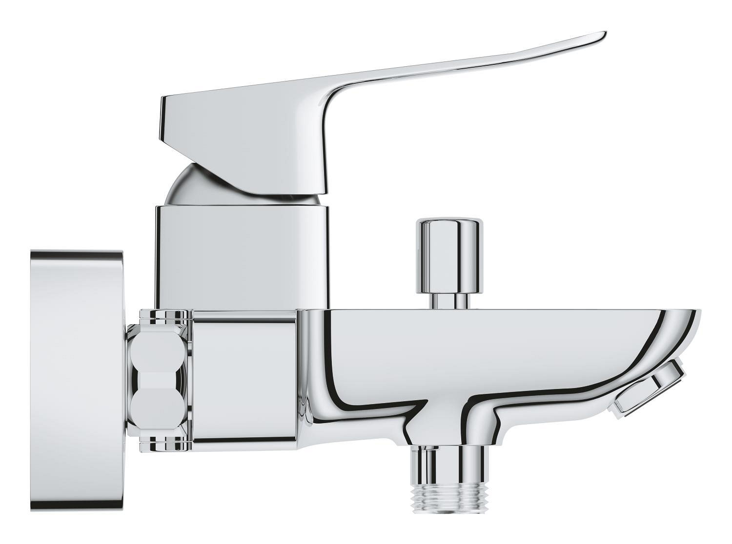 Baterie cada Grohe 1018720000, Dice, montaj pe perete, tip incastrare 