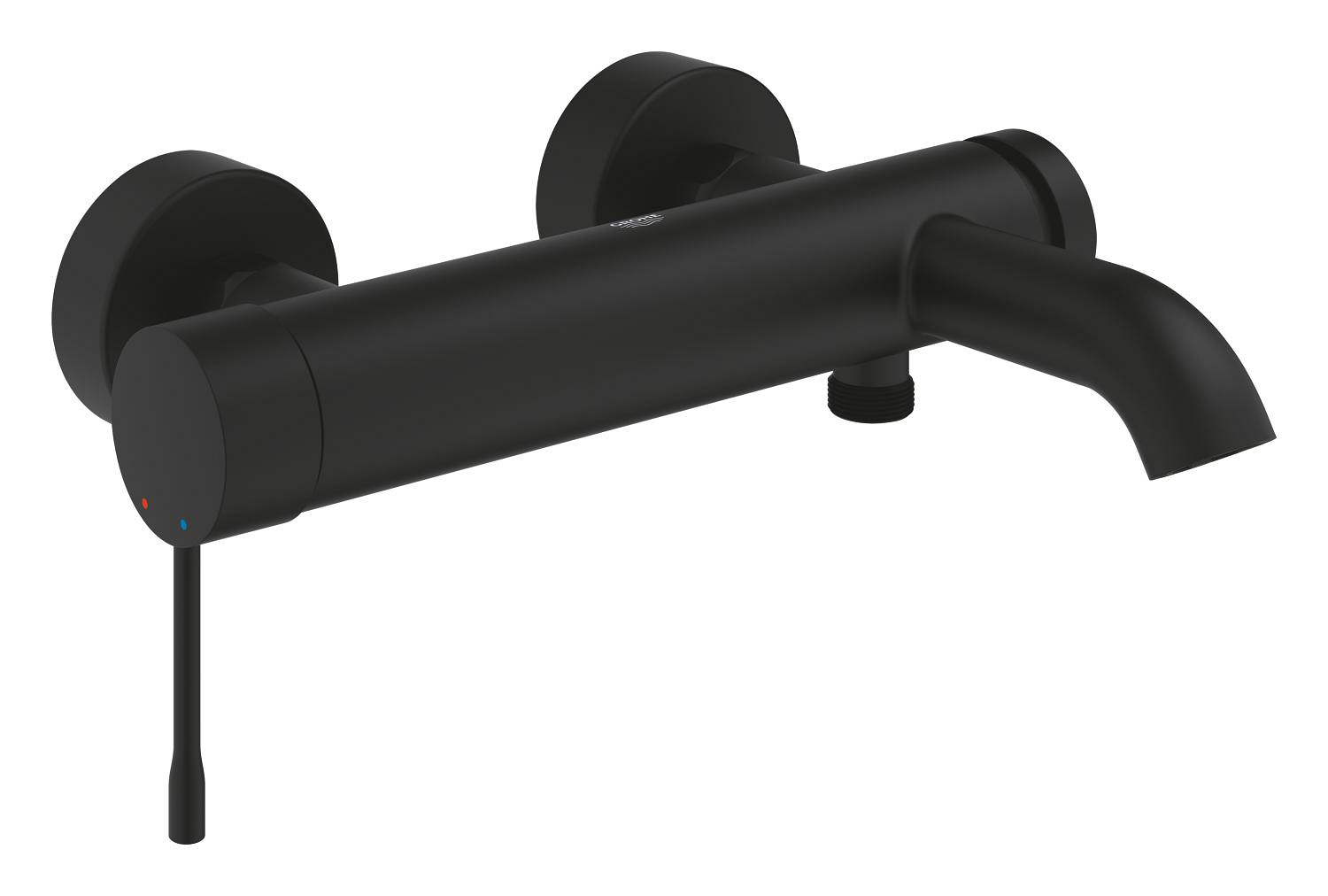 Grohe Baterie cada grohe essence 25250kf1, 1/2'', aparenta, monocomanda, diverter, mat, negru