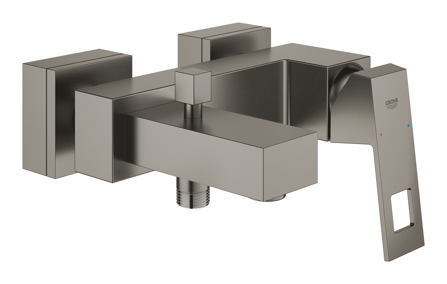 Grohe Baterie cada grohe eurocube 23140al0, 1/2'', cartus ceramic, diverter, protectie reflux, mat, grafit