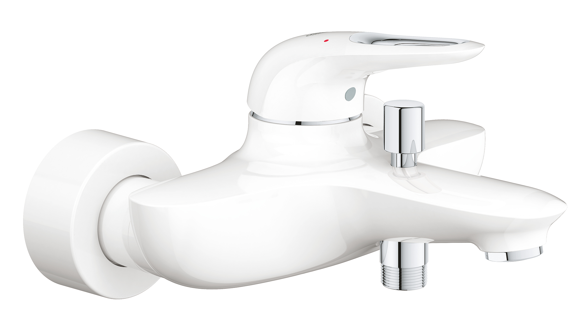 Grohe Baterie cada grohe eurostyle 33591ls3, 1/2'', monocomanda, cartus ceramic, diverter, protectie reflux, alb