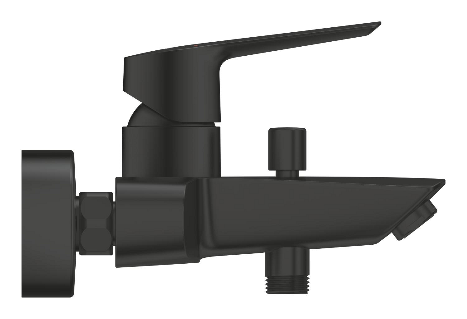 Baterie cada Grohe 242062432, 0.8 bar, 188 mm, 223 mm, 2 orificii instalare, 1/2 dimensiune racord, Negru