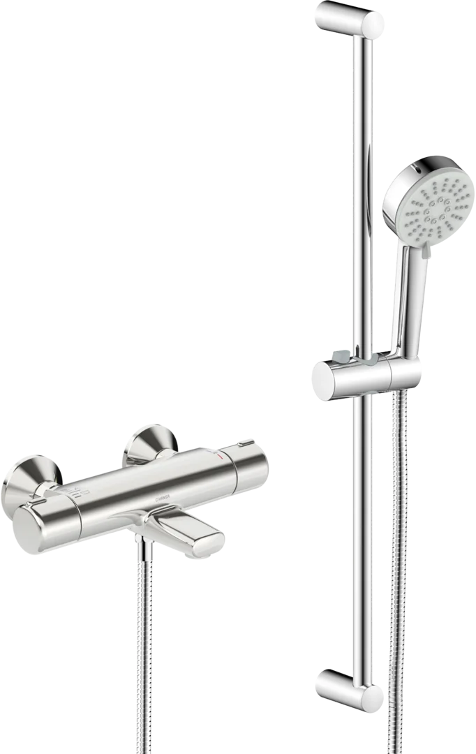 Hansa Baterie cada hansa basis, aparenta, termostat, set dus, crom, 55162131
