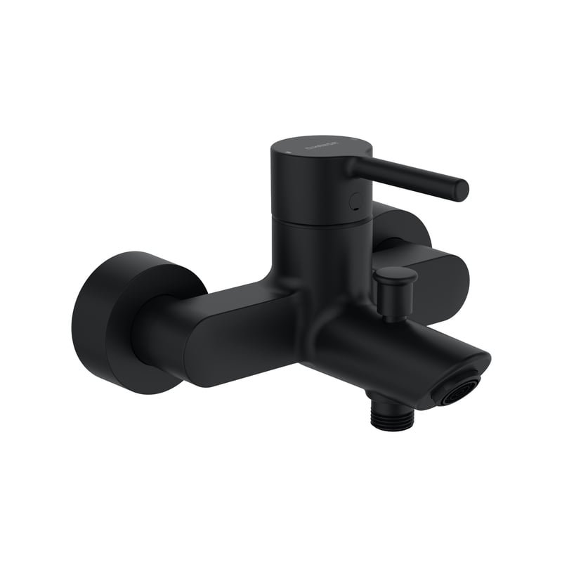 Hansa Baterie cada hansa vantis, aparenta, diverter, mat, negru, 5244226733