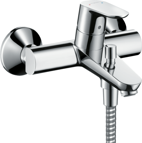Hansgrohe Baterie cada hansgrohe focus 31940000, 1/2'', aparenta, monocomanda, diverter, cartus ceramic, limitator, crom