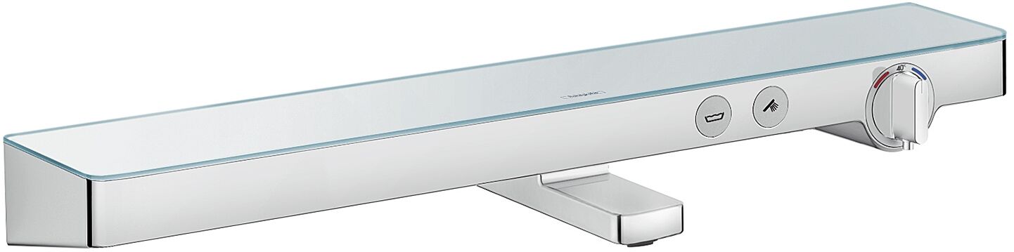 Hansgrohe Baterie cada hansgrohe showertablet 13183000, 1/2'', aparenta, termostat, diverter, anti-oparire, etajera sticla, crom
