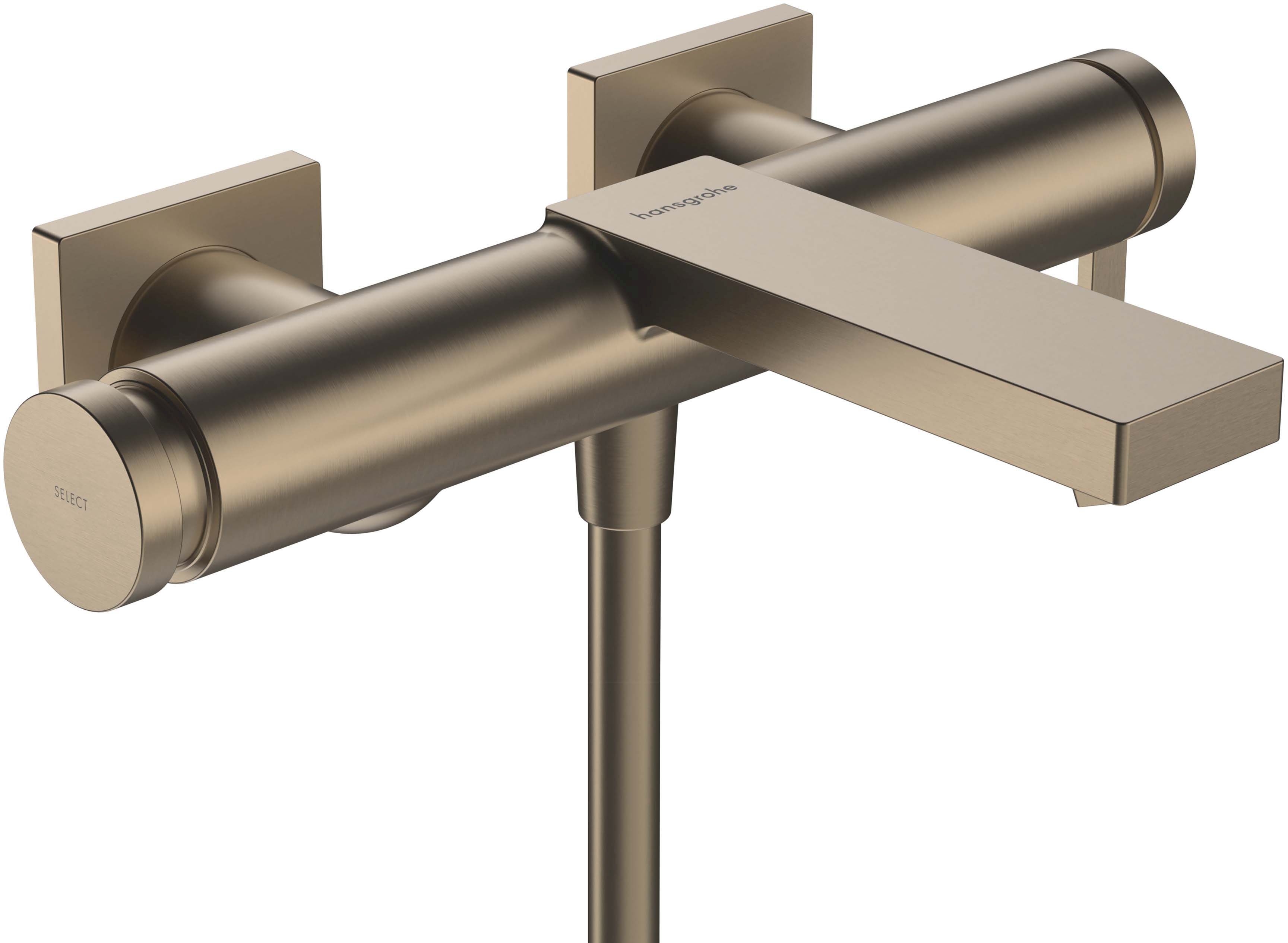 Hansgrohe Baterie cada hansgrohe tecturis e, aparenta, diverter, mat, bronz, 73420140