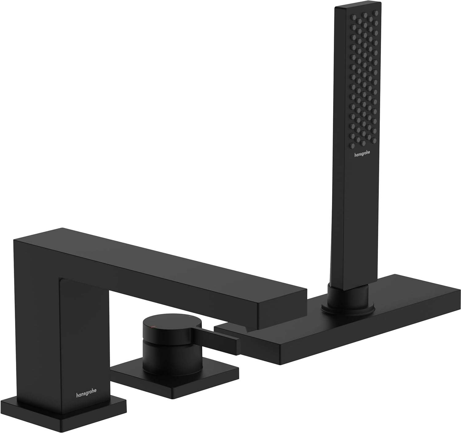 Hansgrohe Baterie cada hansgrohe tecturis e, pe cada, set de dus, necesita valva, mat, negru, 73443670