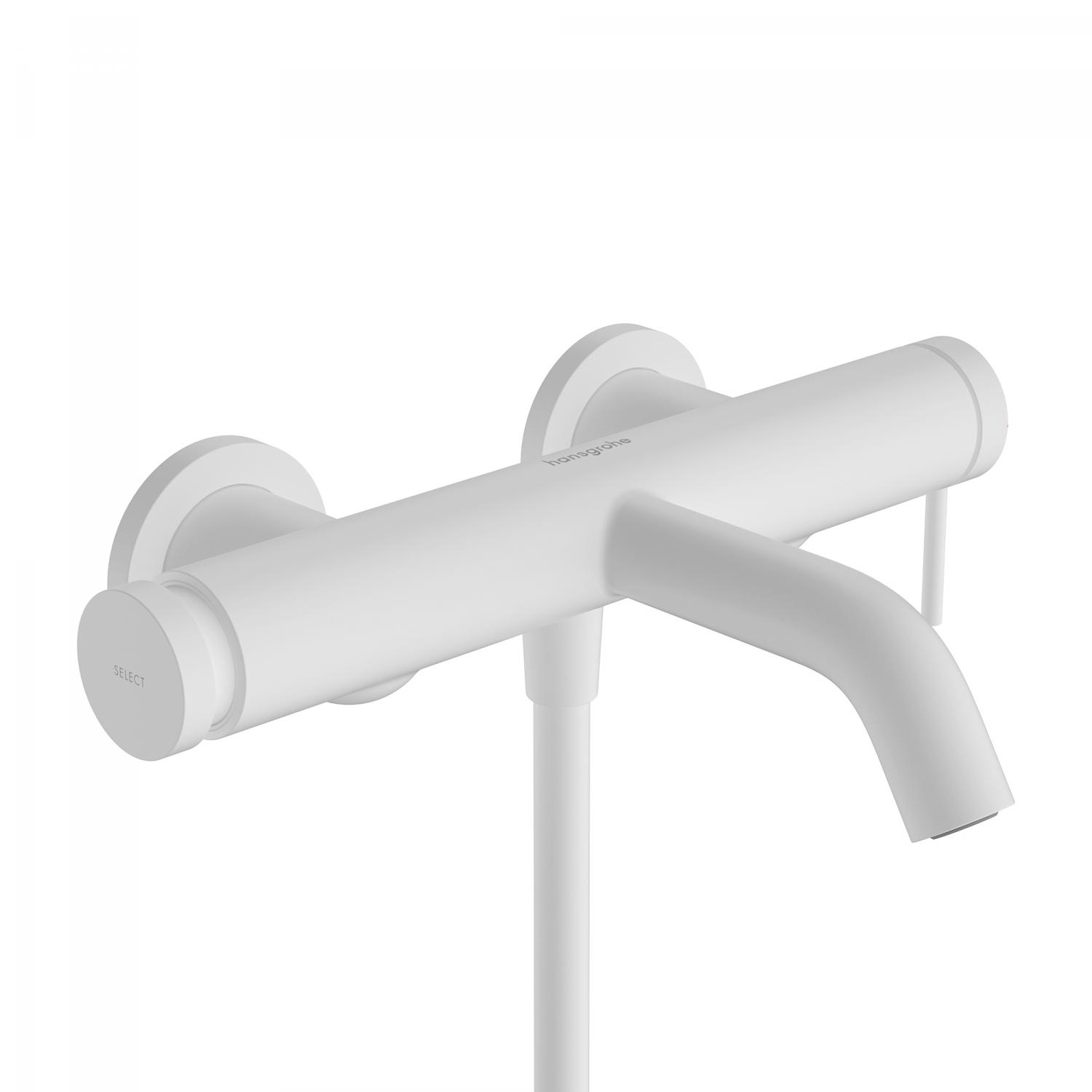 Hansgrohe Baterie cada hansgrohe tecturis s, aparenta, diverter, mat, alb, 73422700