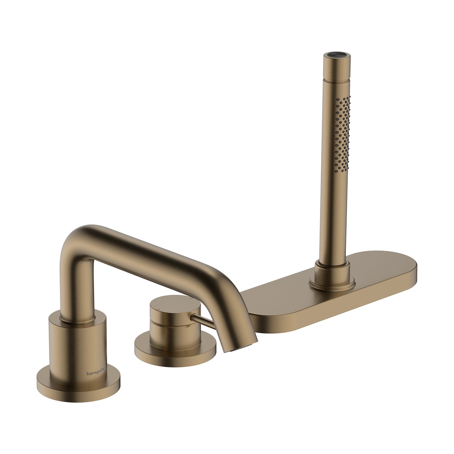 Hansgrohe Baterie cada hansgrohe tecturis s, pe cada, set dus, sbox, mat, bronz, 73447140