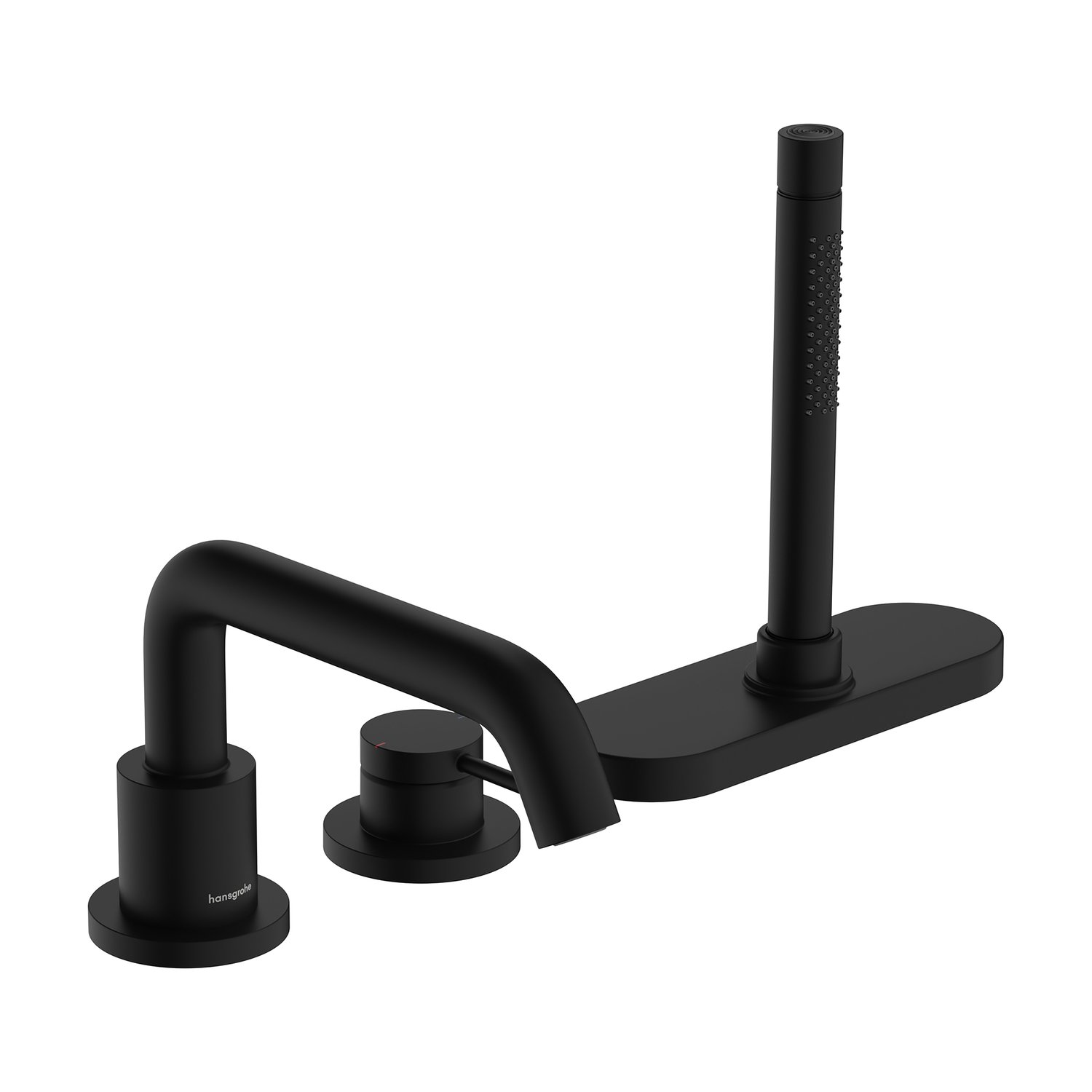 Hansgrohe Baterie cada hansgrohe tecturis s, pe cada, set dus, sbox, mat, negru, 73447670