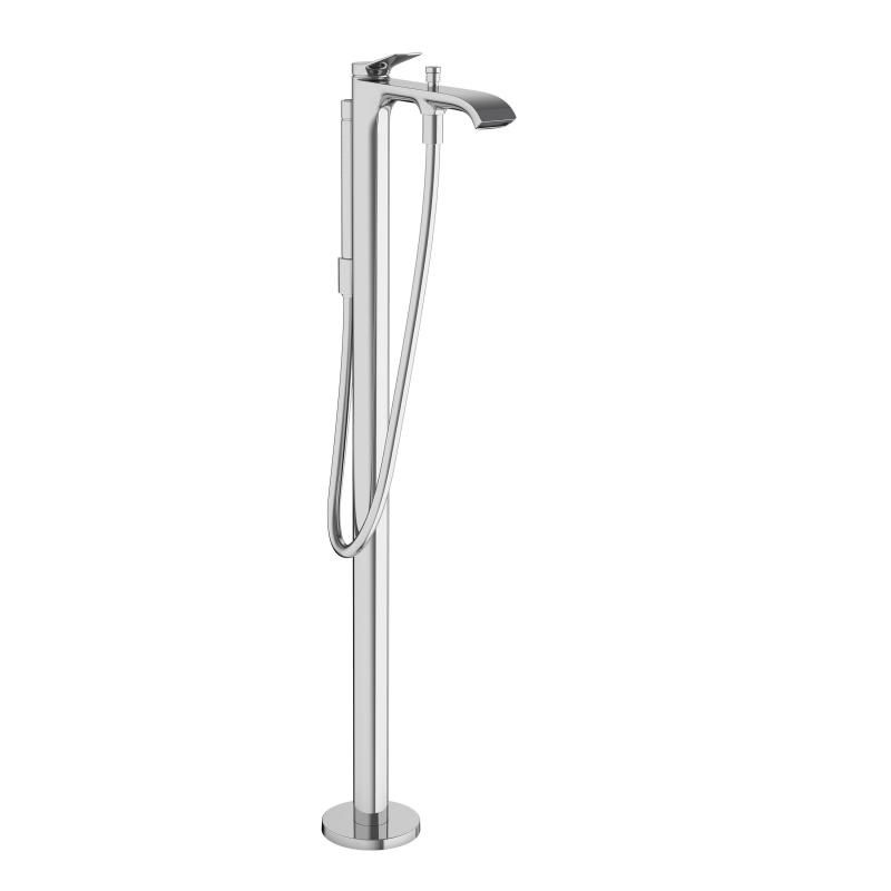 Hansgrohe Baterie cada hansgrohe vivenis 75445000, 1/2'', pe podea, set dus, necesita valva, crom