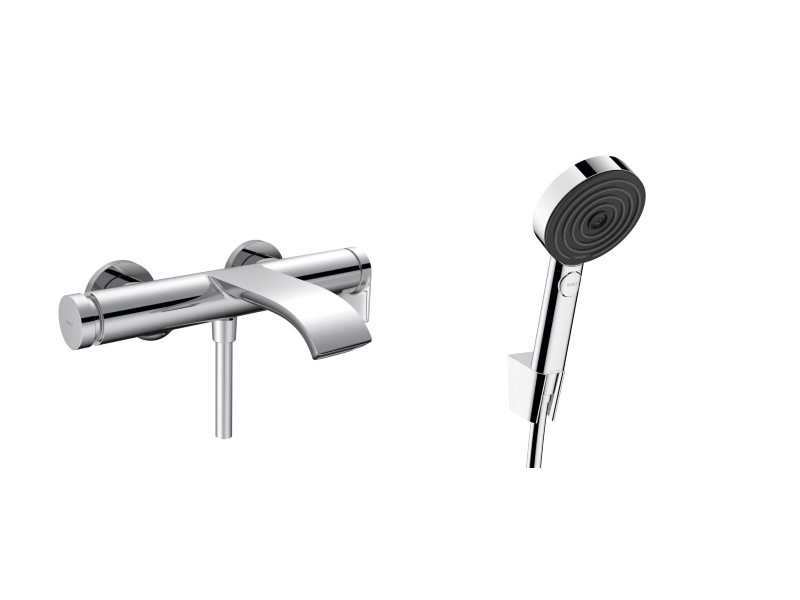 Hansgrohe Baterie cada hansgrohe vivenis, aparenta, waterfall, set de dus, 3 functii, crom, 75420000-1st