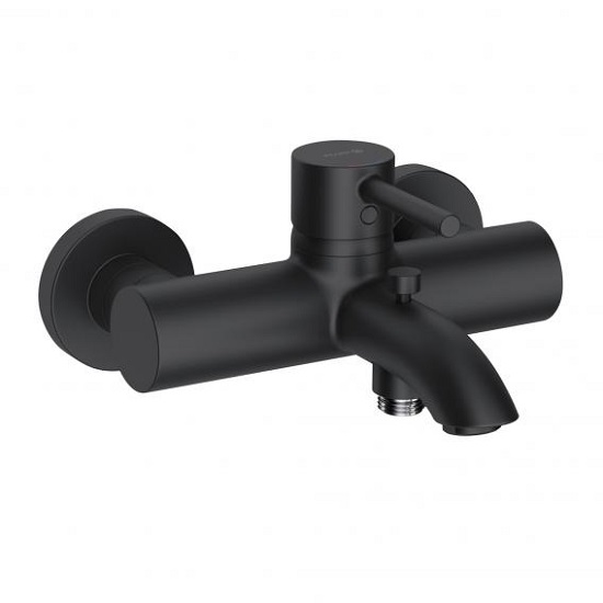Kludi Baterie cada kludi bozz 386913976, 1/2'', aparenta, monocomanda, diverter, cartus ceramic, mat, negru