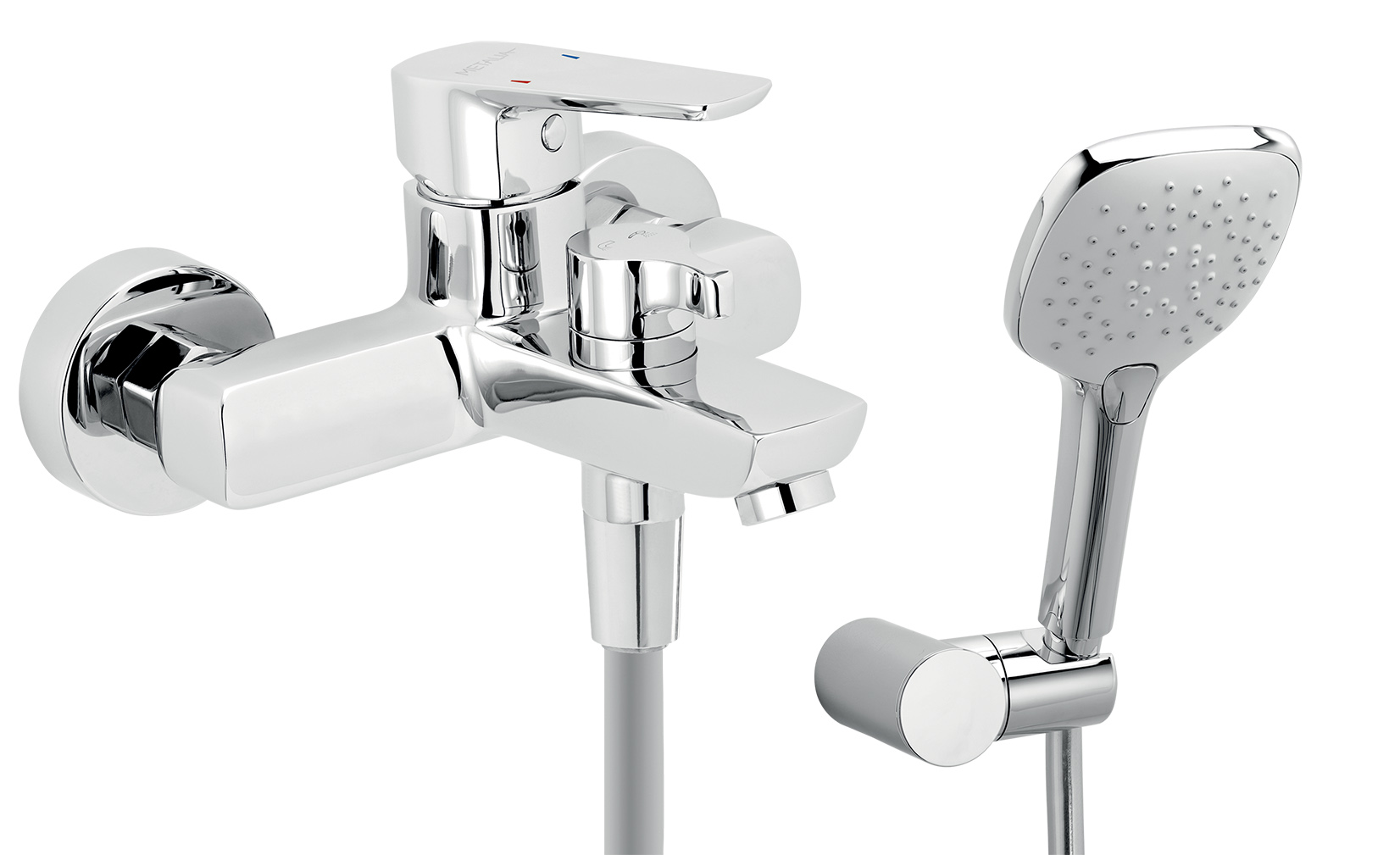 Novaservis Baterie cada novaservis metalia 58, aparenta, set dus, crom, 58020,0