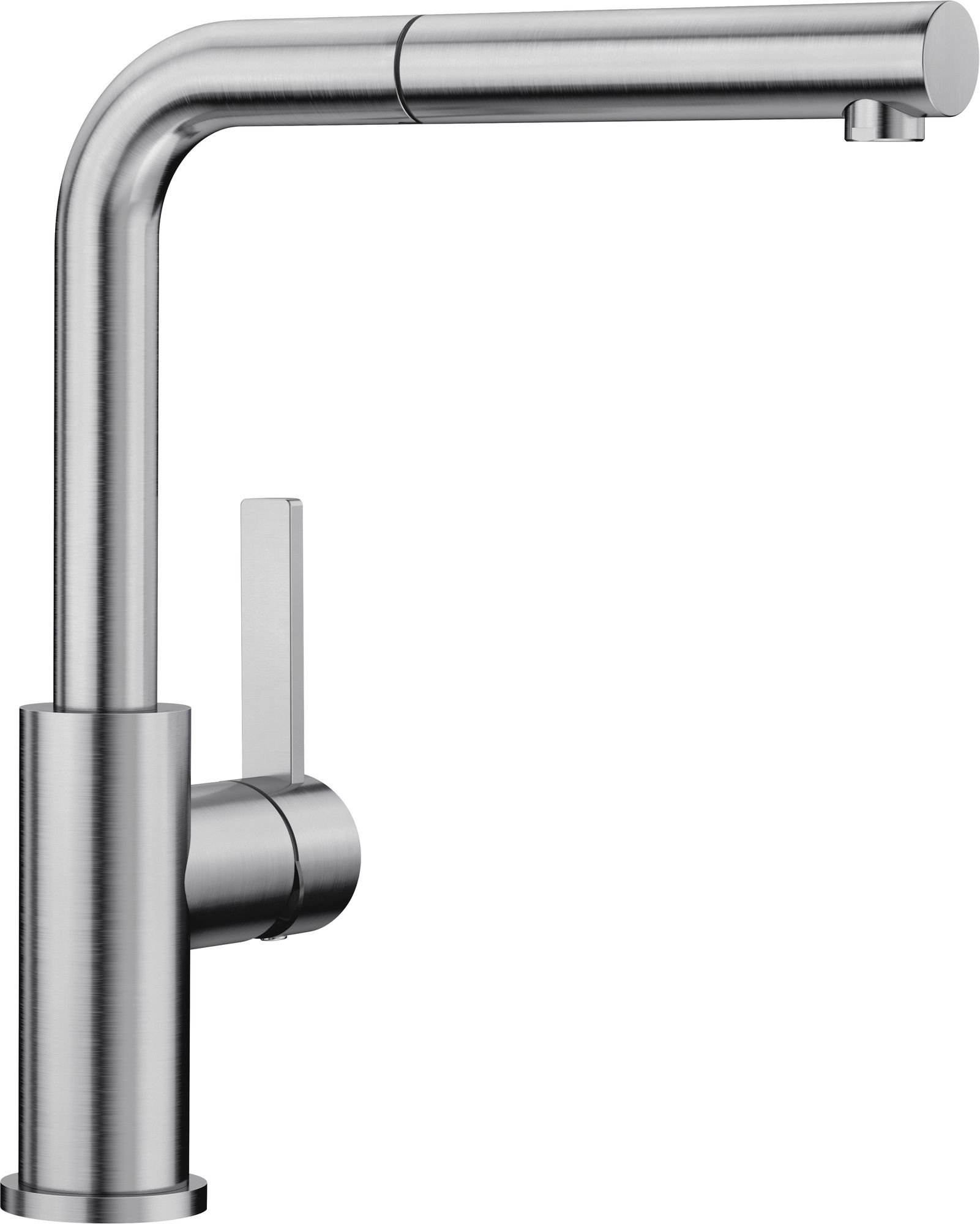 Blanco Baterie de bucatarie blanco lanora 523123, 3/8'', pipa inalta, tip l, pivotanta, dus extractabil, cartus ceramic, mat,