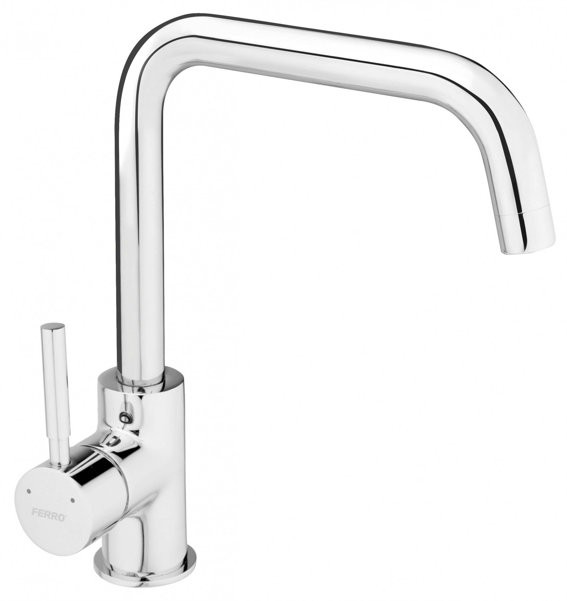 Ferro Baterie de bucatarie ferro ratio bti4, 3/8'', tip u, pipa inalta, pivotanta, monocomanda, cartus ceramic, crom