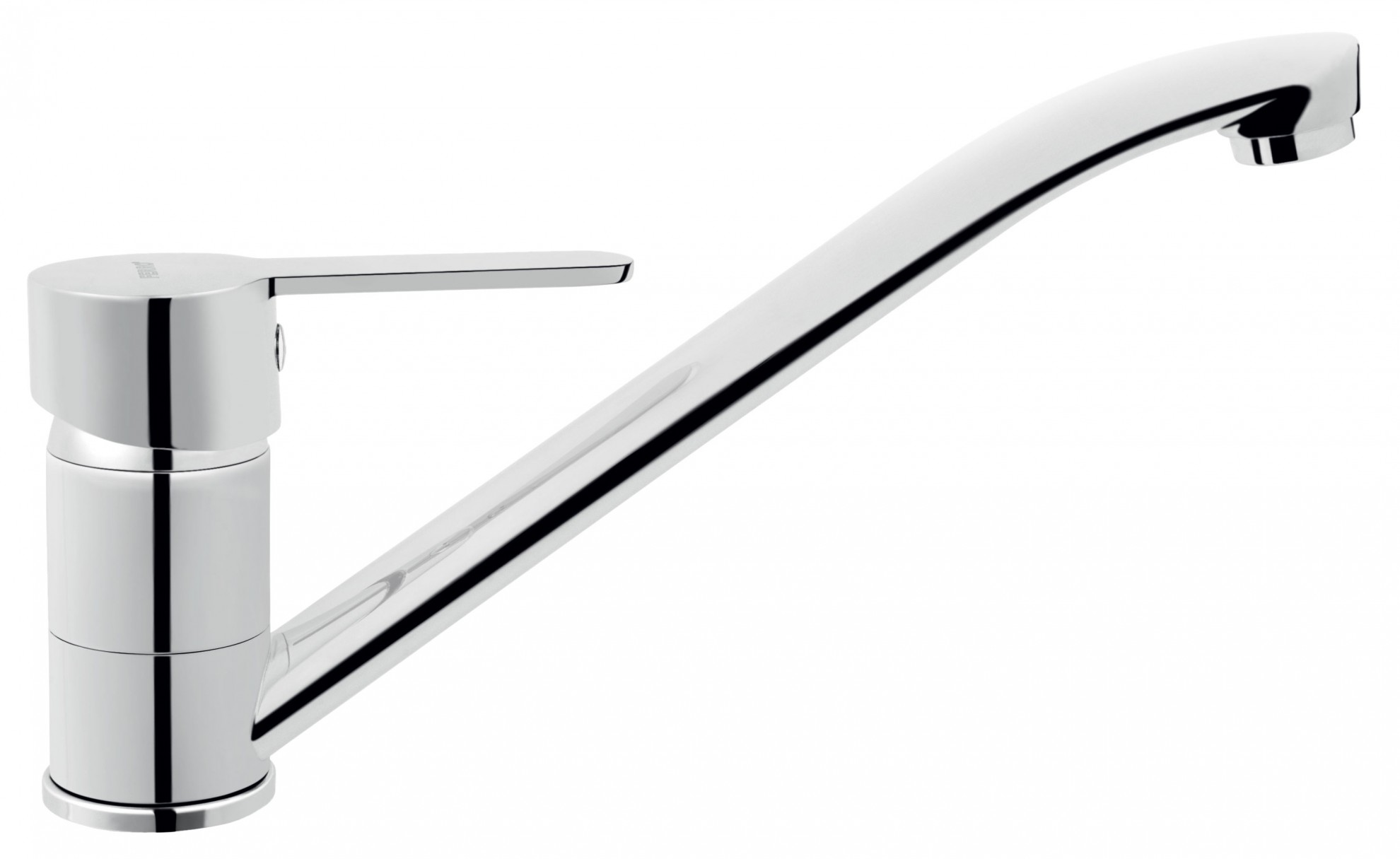 Ferro Baterie de bucatarie ferro savio bsv4, 3/8'', tip l, pipa joasa, pivotanta, monocomanda, cartus ceramic, crom