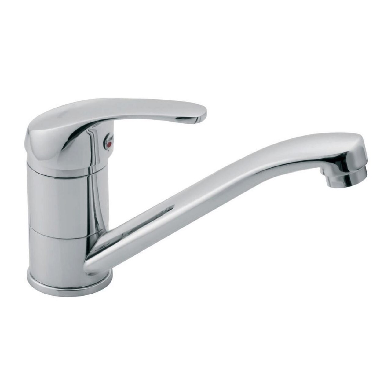 Ferro Baterie de bucatarie ferro vasto bva2a, 3/8'', tip l, pipa joasa, pivotanta, monocomanda, cartus ceramic, crom
