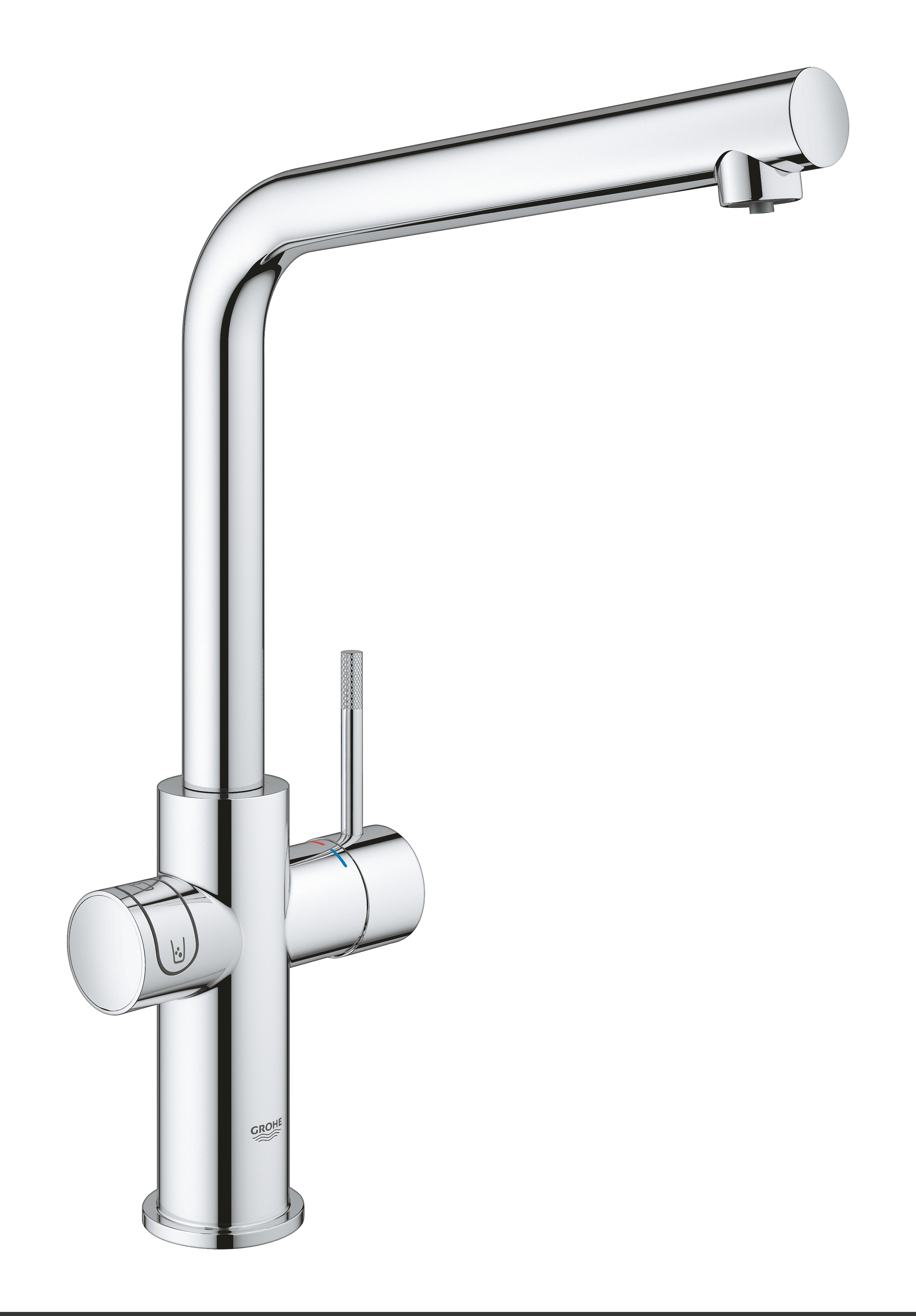 Baterie cu filtrare, Baterie apa minerala Grohe 31454001, bucatarie Bl