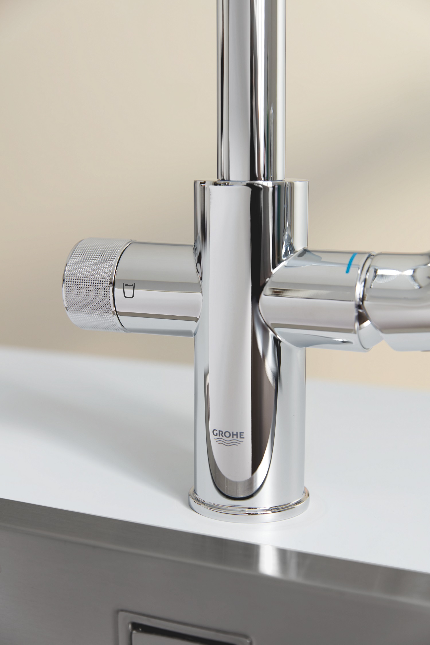 Baterie cu filtrare Grohe 30591000, bucatarie Blue Pure Minta, tip com