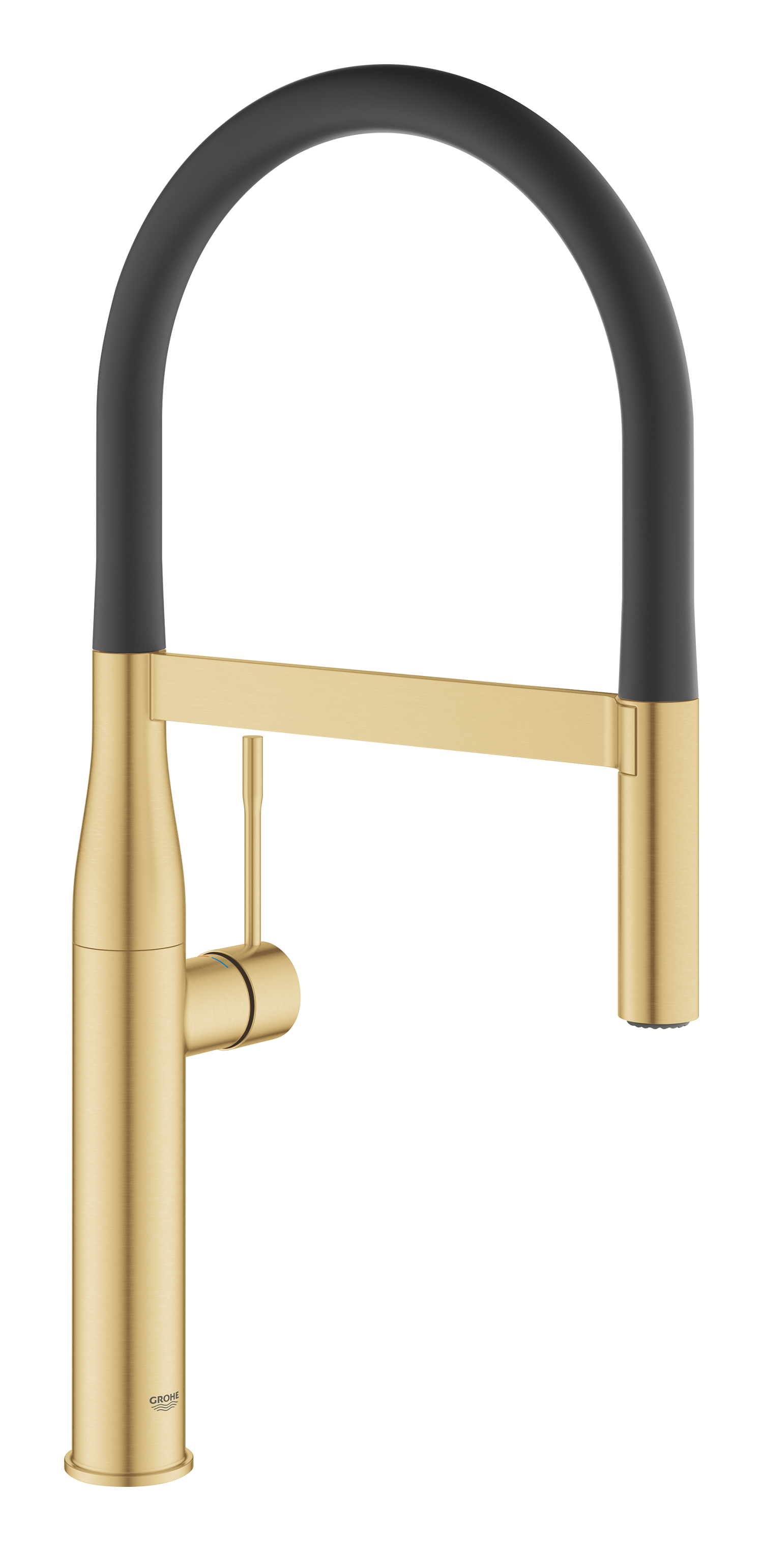 Grohe Baterie de bucatarie grohe essence 30294gn0, 3/8'', dus, pipa xl, pivotanta, 2 functii, mat, auriu