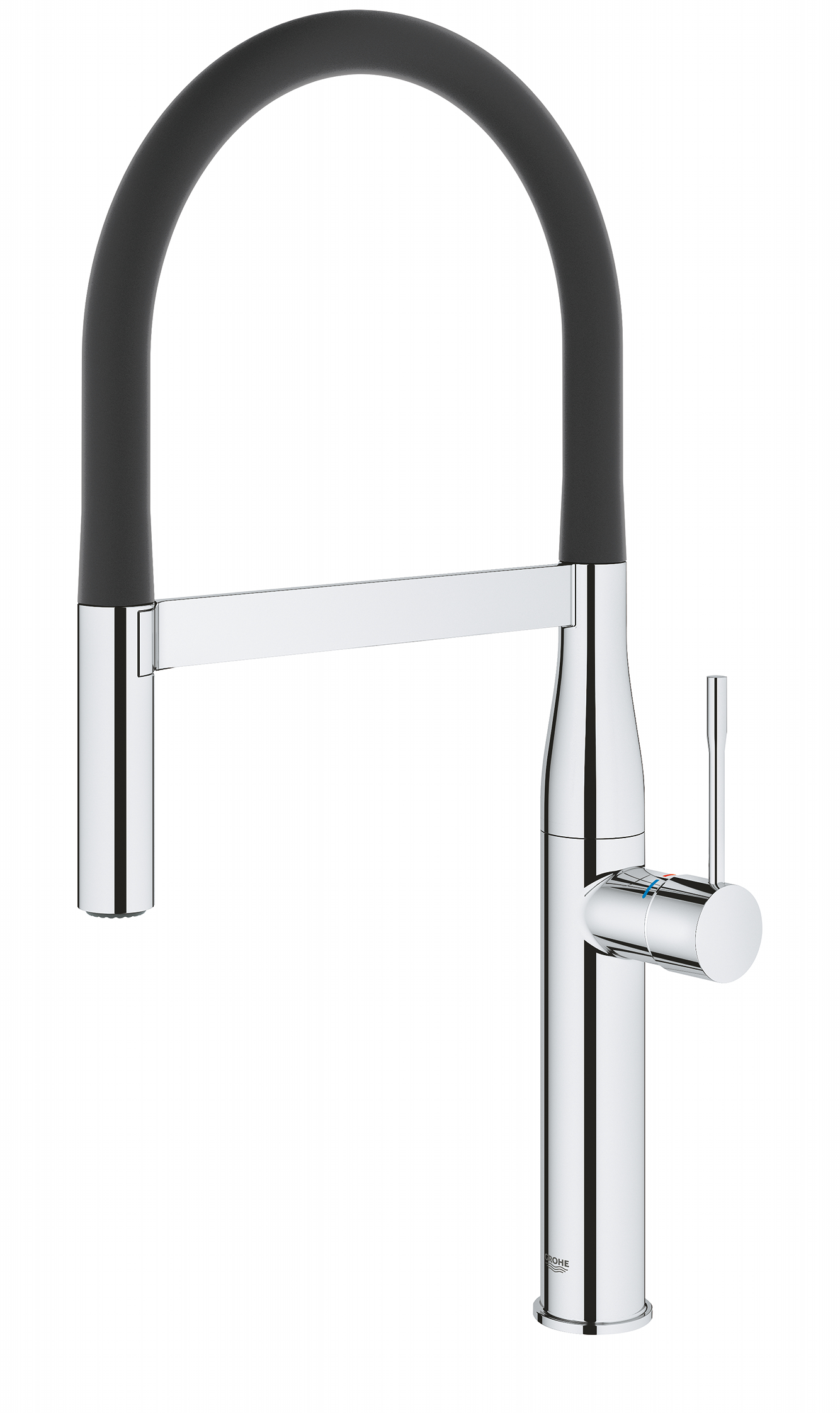 Grohe Baterie de bucatarie grohe essence 30503000, 3/8'', monocomanda, dus extractabil, pipa inalta, cartus ceramic, pivotanta,