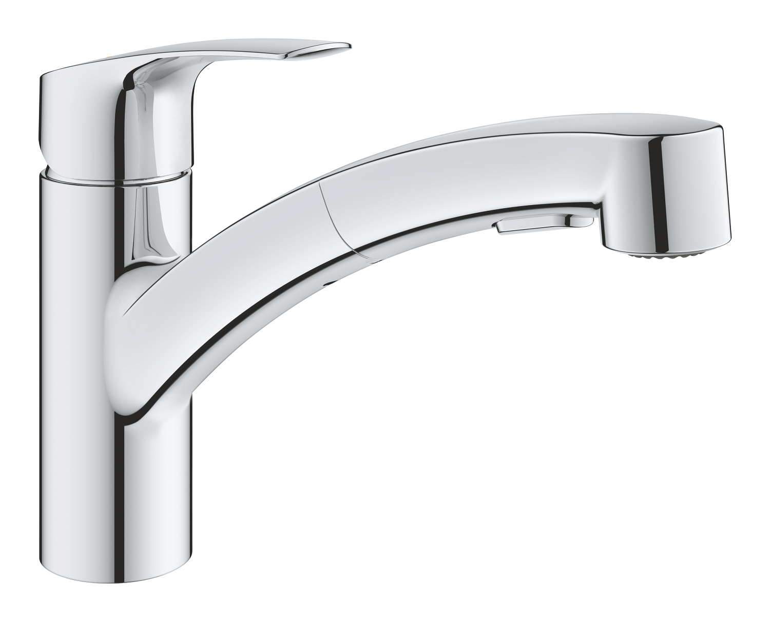 Grohe Baterie de bucatarie grohe eurosmart, 3/8'', pipa medie, tip l, dus extractabil, crom, 30305001
