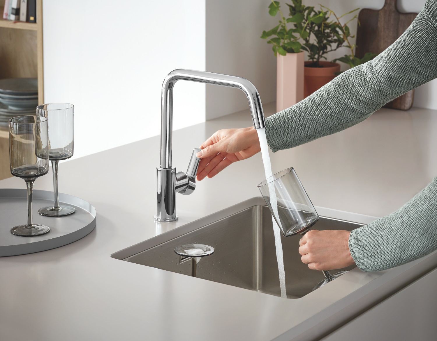 Baterie bucatarie Grohe 30470000, bucatarie Start, tip comanda monocom