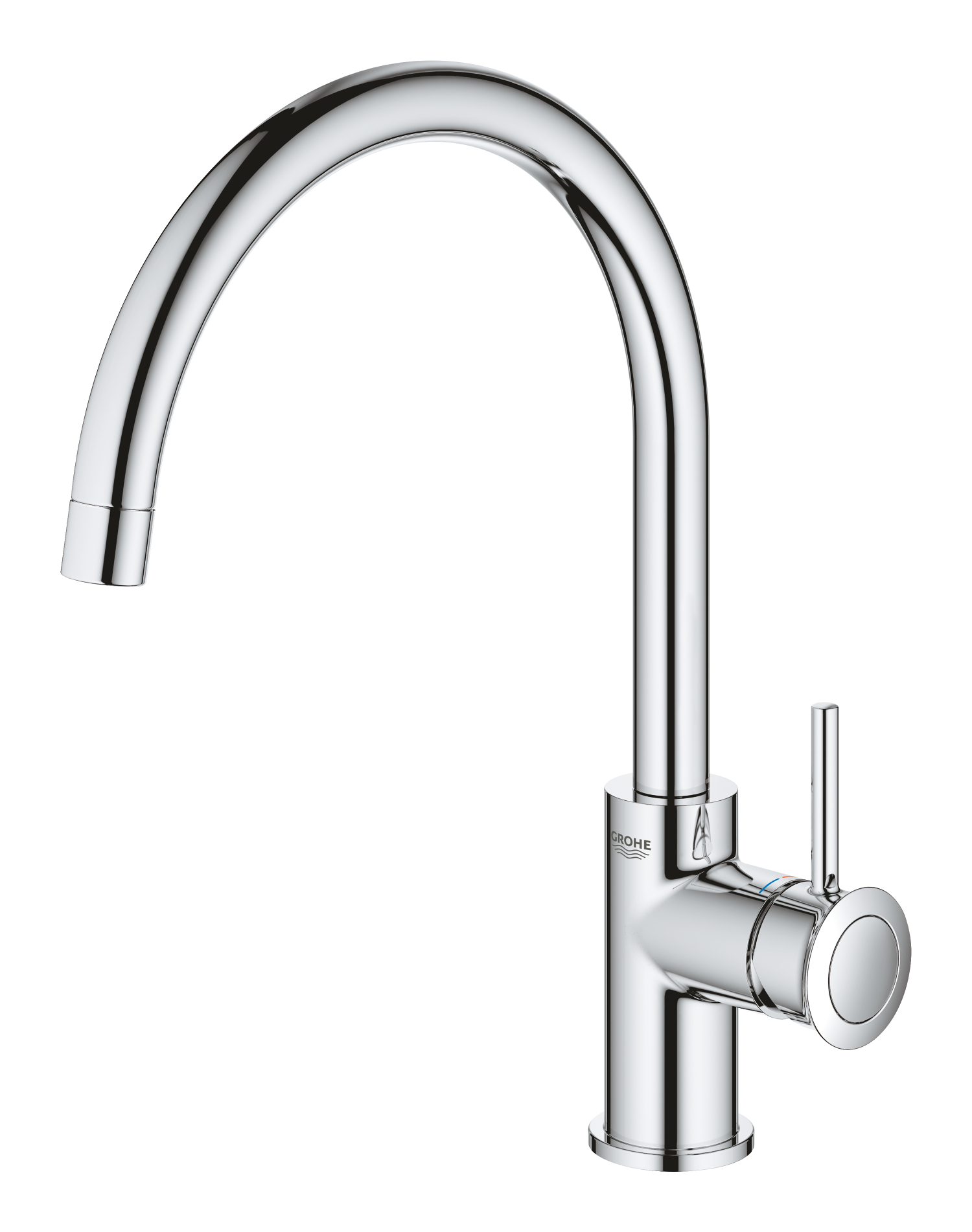 Baterie de bucatarie Grohe 31553001, 1 bar, 332 mm, 223 mm, 1 orificii instalare, 1 sprayuri, 360 unghi pivotare, Crom