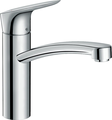 Hansgrohe Baterie de bucatarie hansgrohe logis 160 71832000, 3/8'', monocomanda, pipa medie, tip l, cartus ceramic, pivotanta,