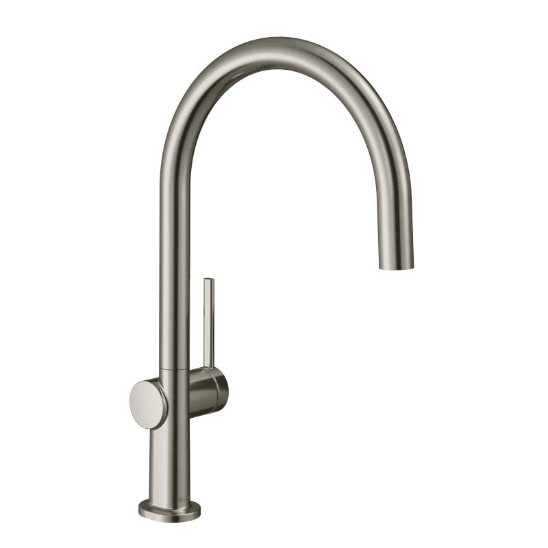 Hansgrohe Baterie de bucatarie hansgrohe talis m54 72804800, 3/8'', pipa inalta, tip c, pivotanta, monocomanda, mat, inox