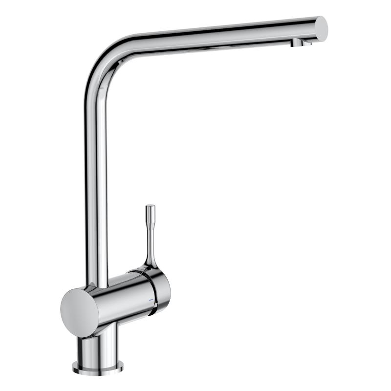 Ideal Standard Baterie de bucatarie ideal standard ceralook bc174aa, 3/8'', monocomanda, pipa inalta, tip l, pivotanta, crom