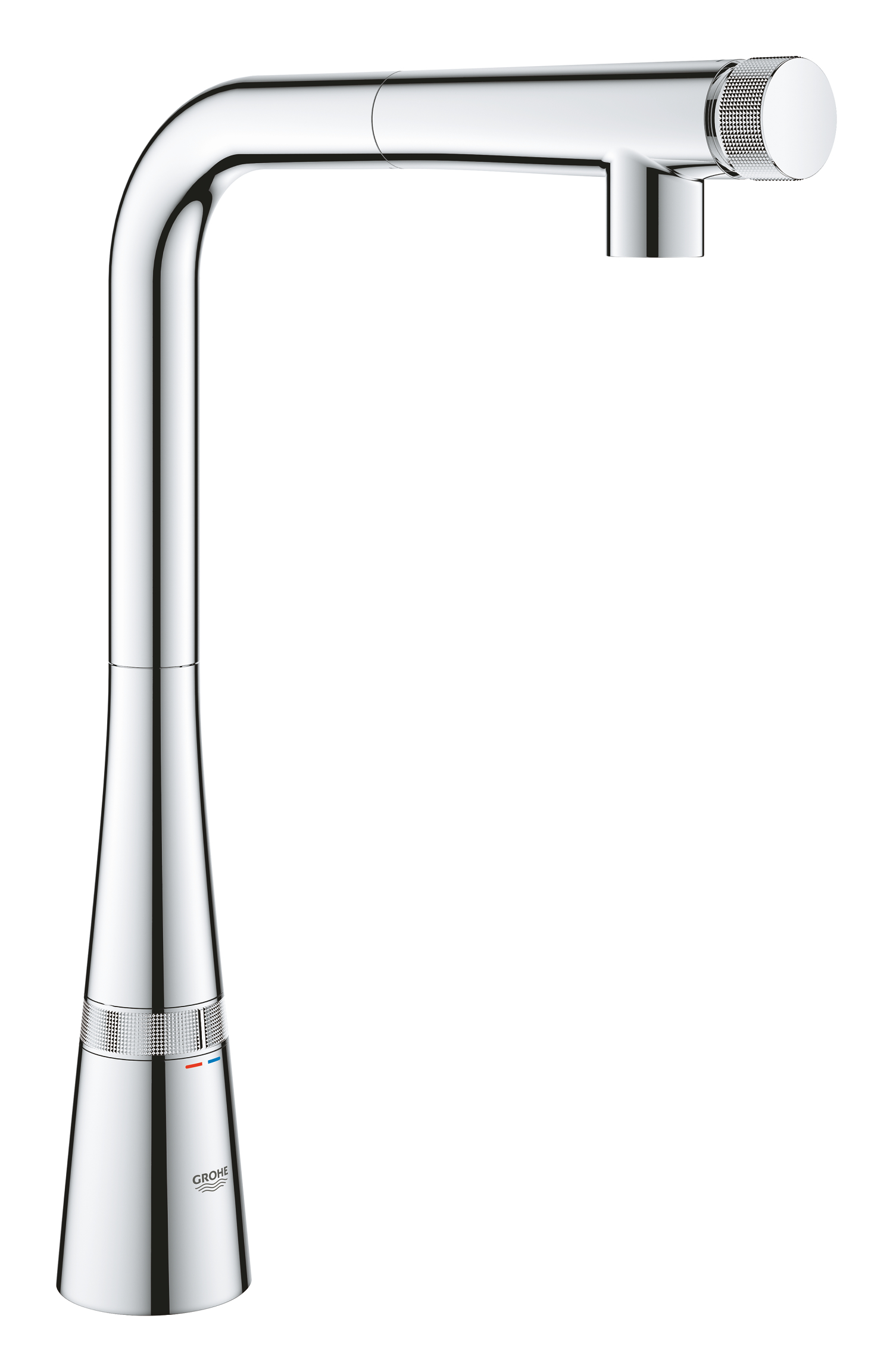 Grohe Baterie bucatarie grohe zedra smartcontrol, inalta, tip l, dus extractabil, 2 functii, crom, 31593002