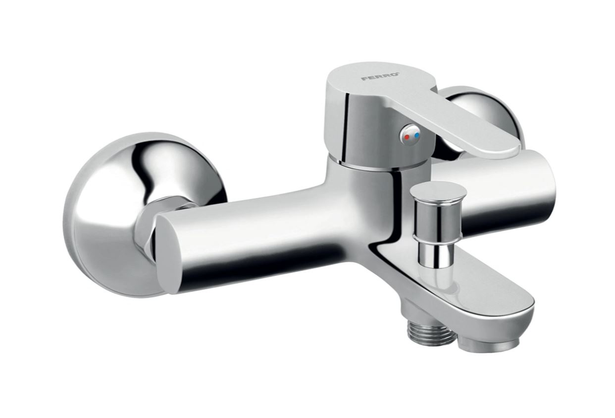 Ferro Baterie de cada ferro savio bsv1, 1/2'', aparenta, monocomanda, cartus ceramic, diverter, crom