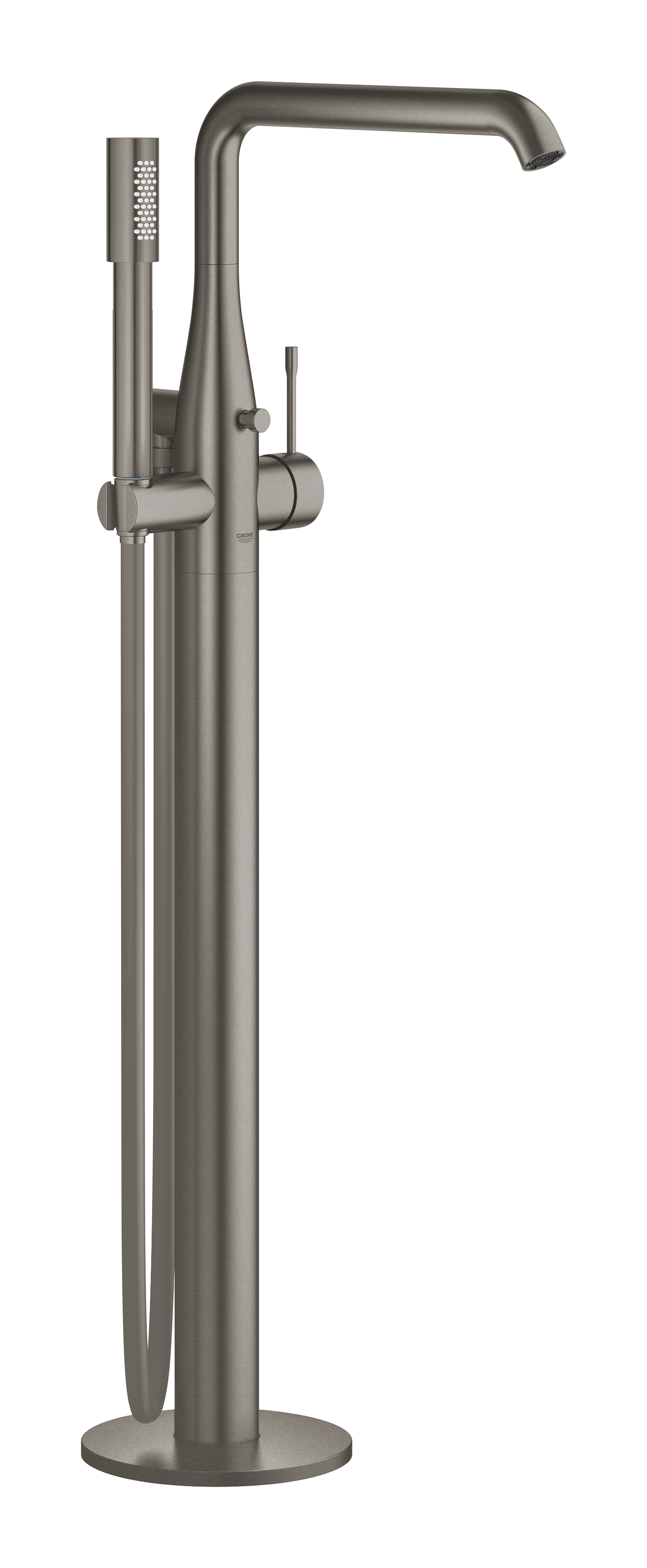 Grohe Baterie de cada grohe essence 23491al1, pe podea, 1/2'', set de dus, necesita valva, mat, grafit