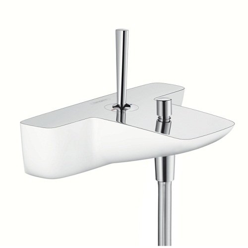 Hansgrohe Baterie de cada hansgrohe puravida 15472400, 1/2'', aparenta, diverter, monocomanda, cartus ceramic, alb / crom