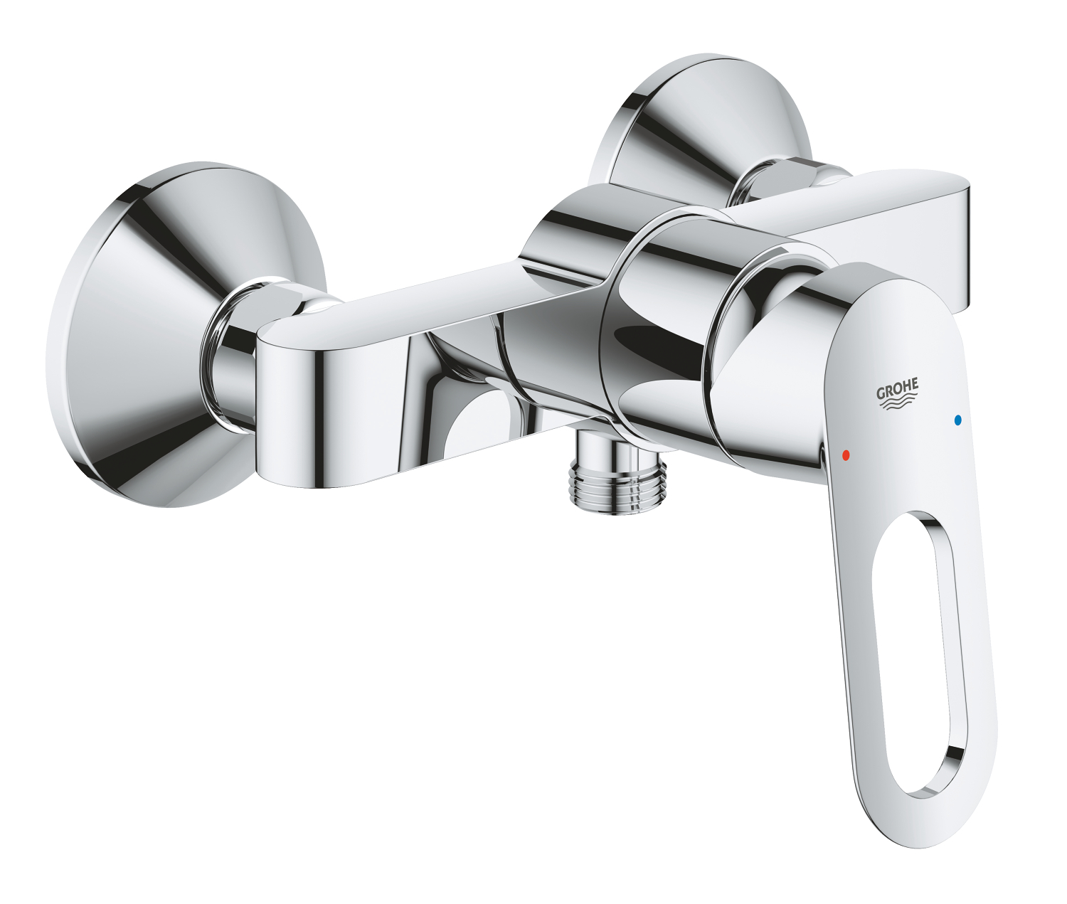 Grohe Baterie de dus grohe bauloop 23634000, 1/2'', aparenta, cartus ceramic, crom