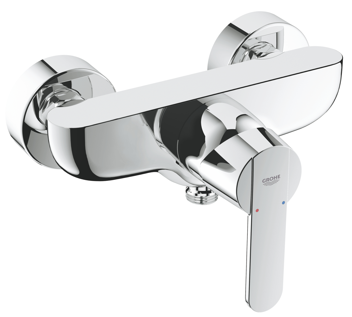 Grohe Baterie de dus grohe get 32888000, 1/2'', monocomanda, aparent, cartus ceramic, limitator, crom