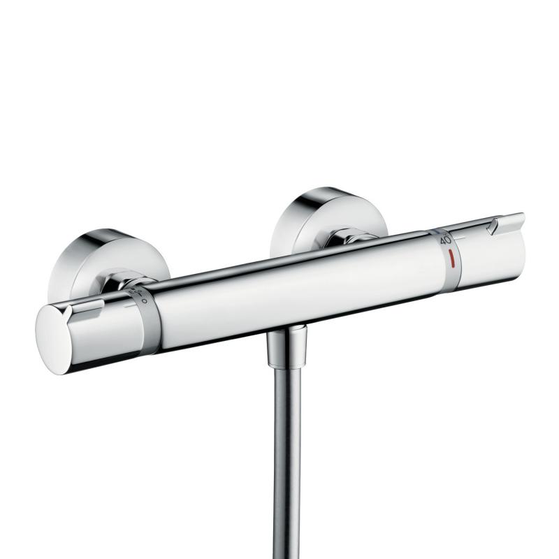 Hansgrohe Baterie de dus hansgrohe ecostat comfort 13116000, 1/2'', aparenta, termostat, limitator, protectie oparire, crom