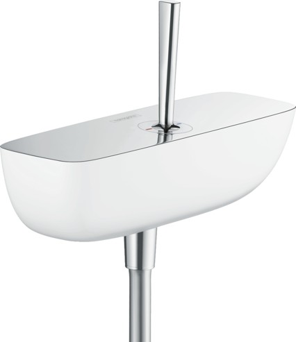 Hansgrohe Baterie de dus hansgrohe puravida 15672400, 1/2'', aparenta, monocomanda, cartus ceramic, limitator, alb/crom