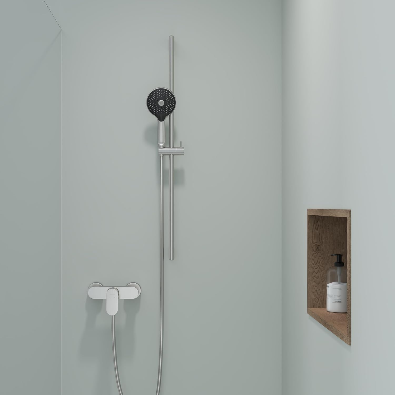Baterie dus Duravit WA4230000070, Wave, tip incastrare aparent, tip co