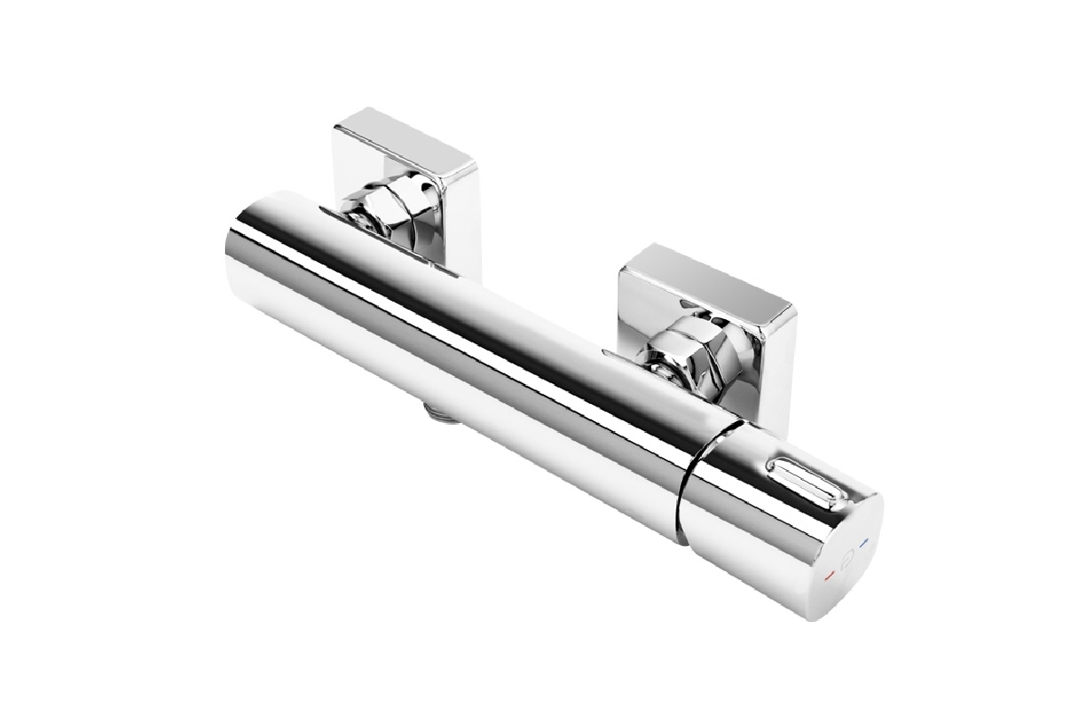 FDesign Baterie dus fdesign meandro fd1-mdr-7-11, 1/2'', aparenta, monocomanda, anti-reflux, crom