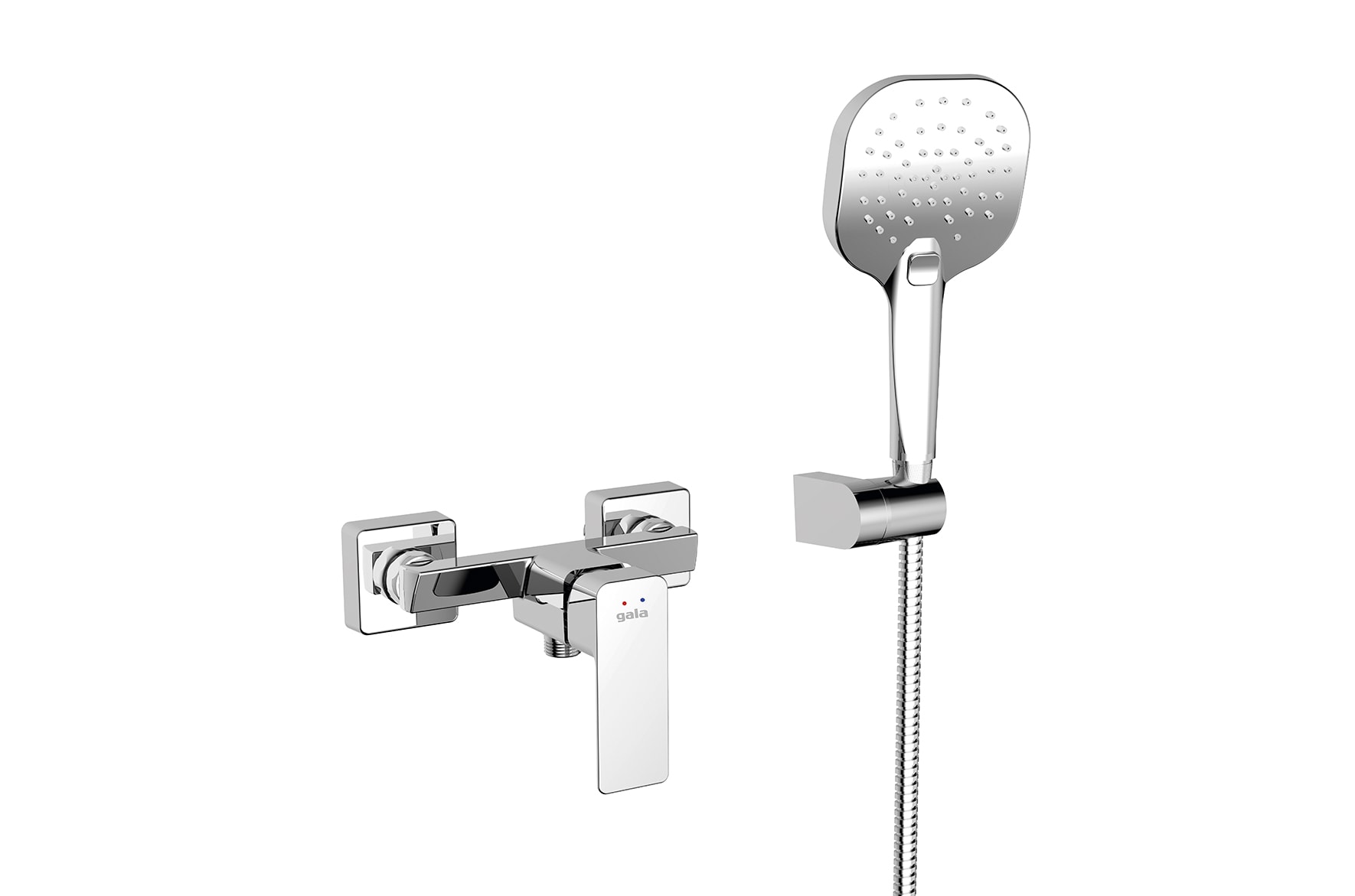 Gala  Baterie dus gala cubo, aparenta, set dus, crom, 3987300