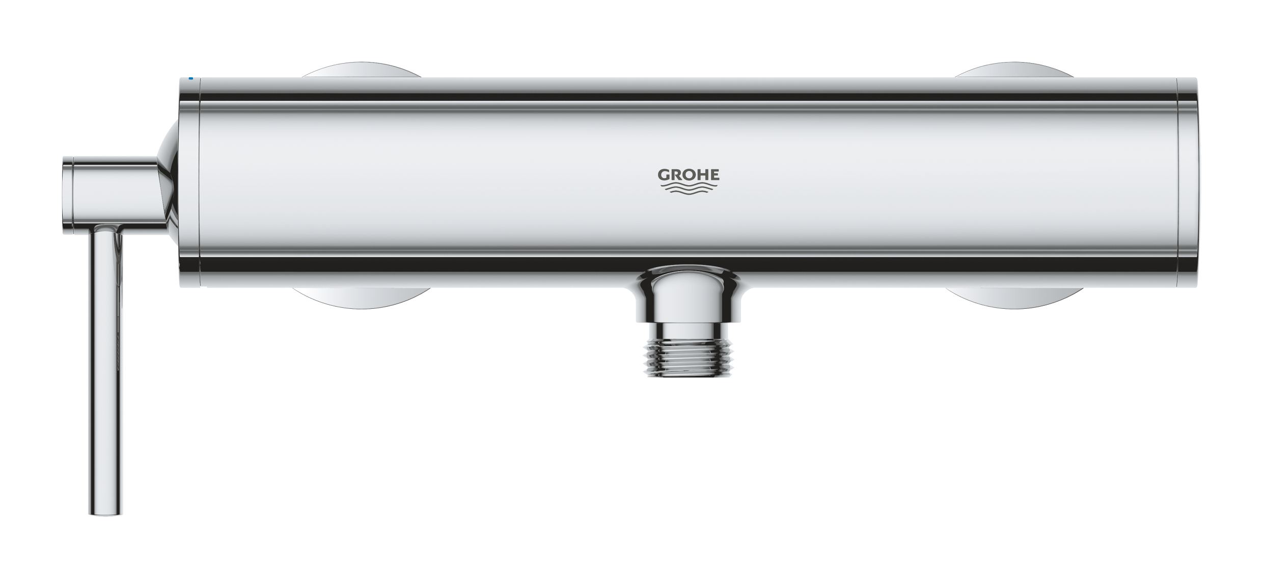 Baterie dus Grohe 32650003, 1 bar, 228 mm, 102 mm, 2 orificii instalare, 1/2 dimensiune racord furtun, Crom